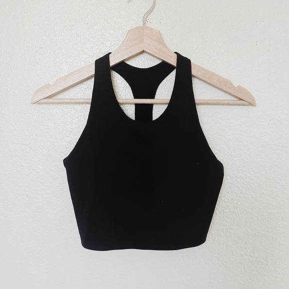 Uniqlo Tops Uniqlo Airism High Neck Athletic Longline Crop Top